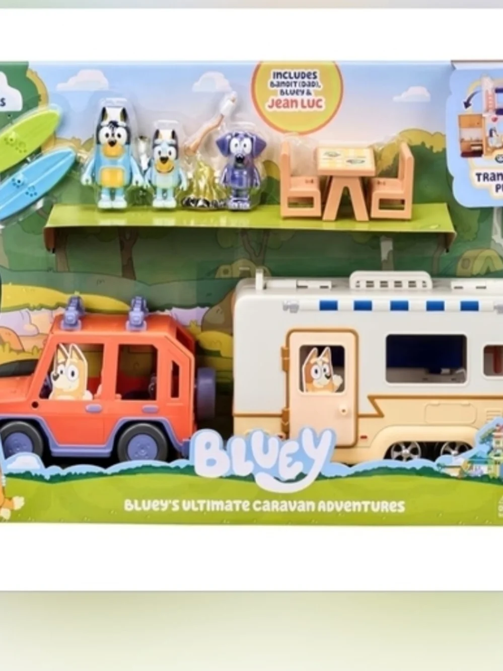 Ultimate BLUEY Caravan and Car Adventures Playset